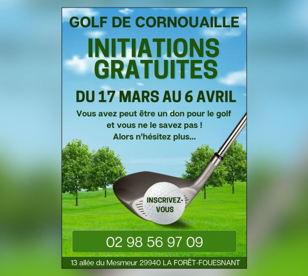 Golf de Cornouaille - initiations gratuites